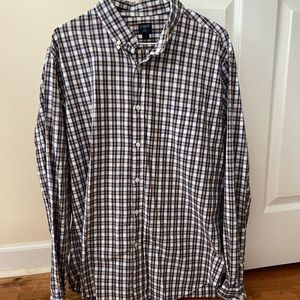 Purple/Gold J Crew Button Up